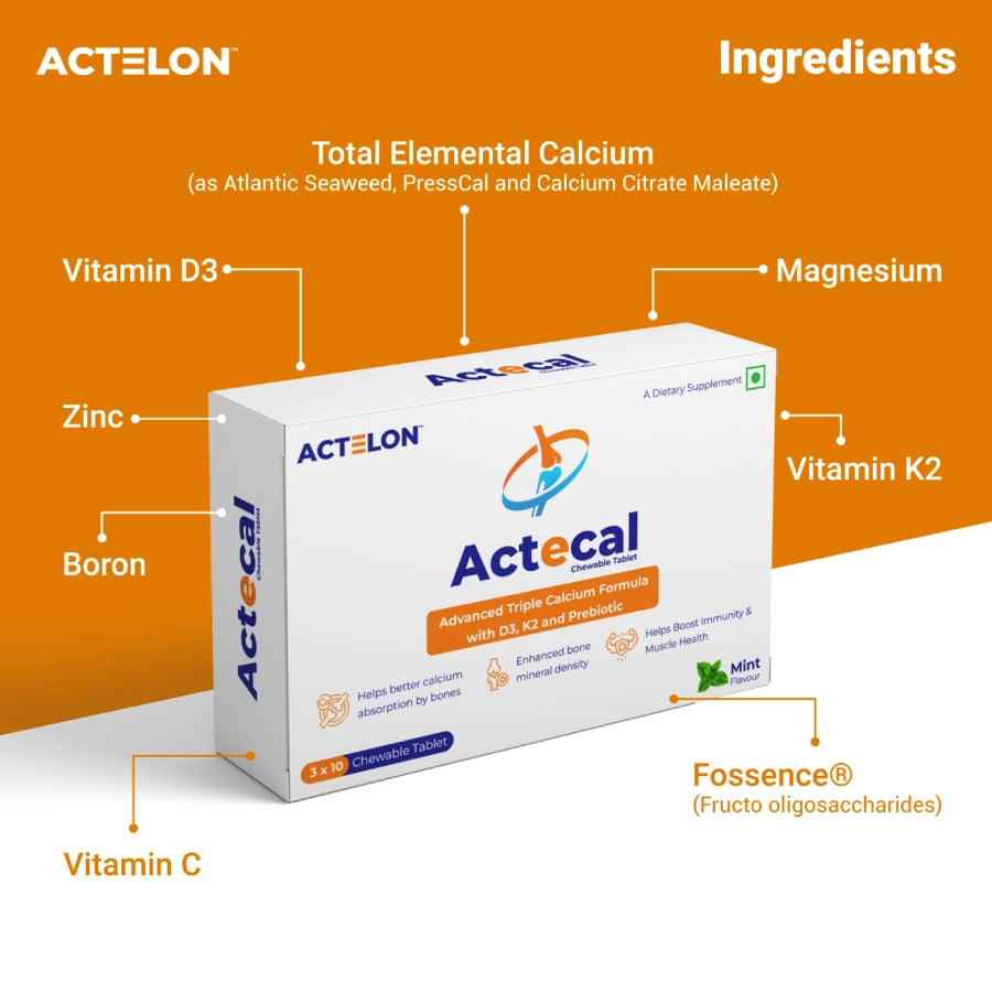 Actelon Actecal Chewable Tablet